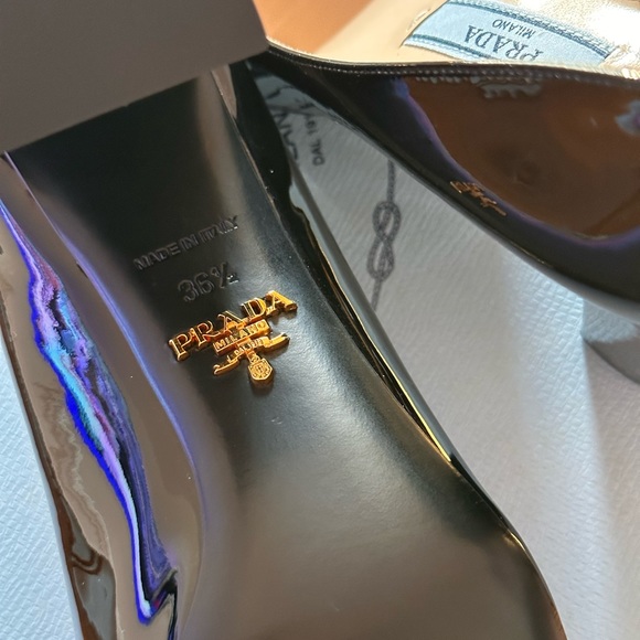 prada CALZATURE DONNA Nero shoes size 36.5 - Picture 7 of 10